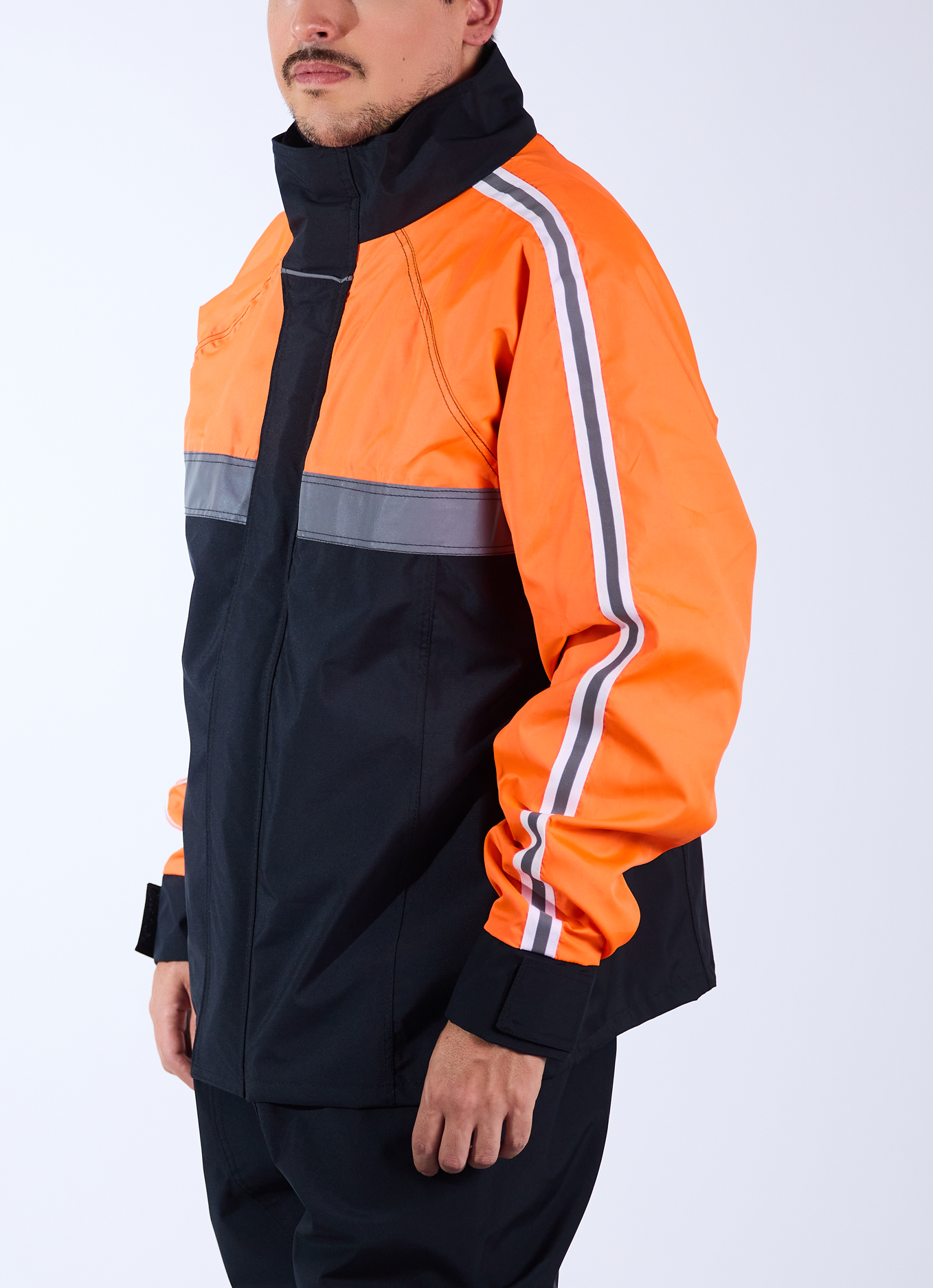 Chaqueta motociclista alta visibilidad