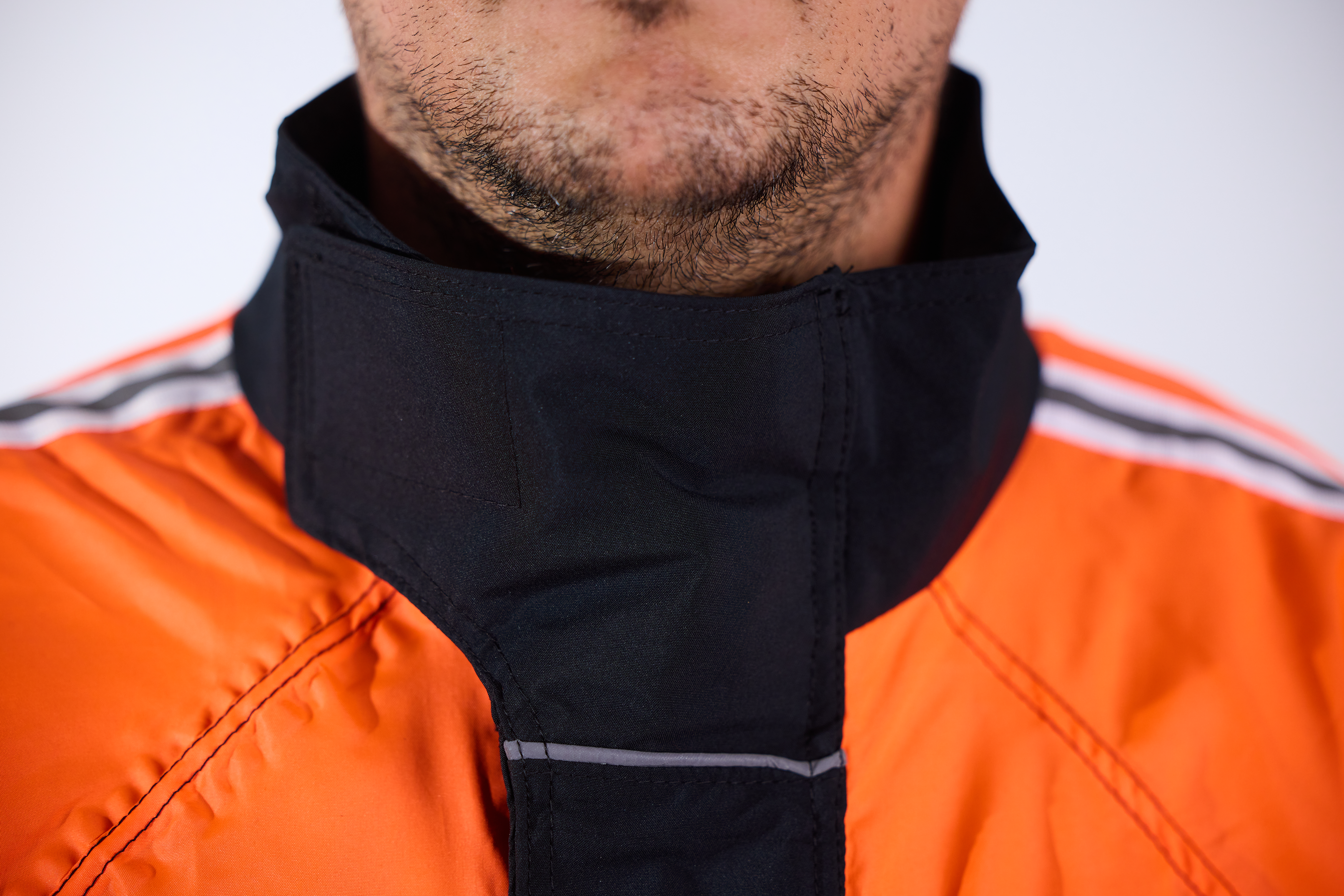 Chaqueta motociclista alta visibilidad