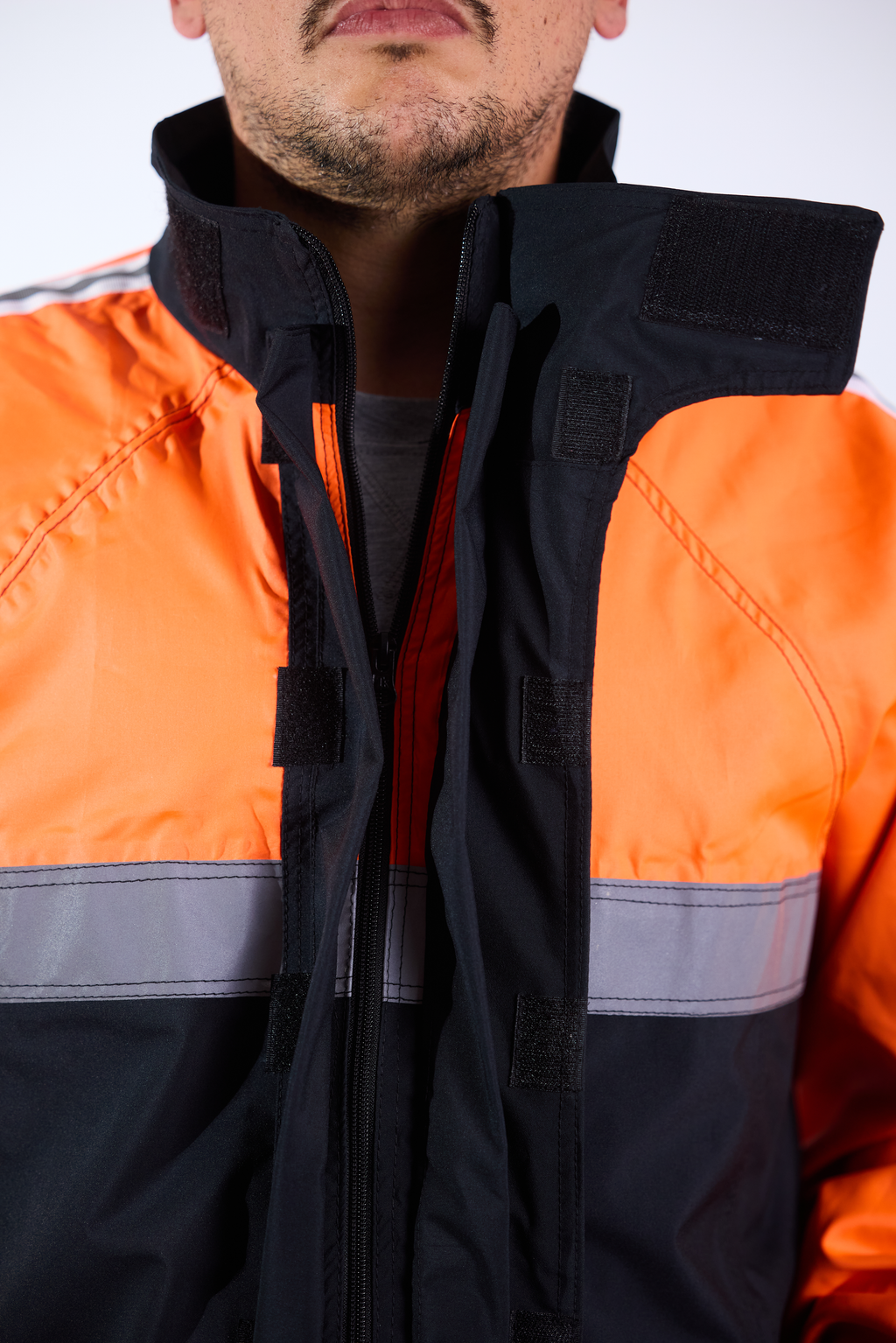 Chaqueta motociclista alta visibilidad