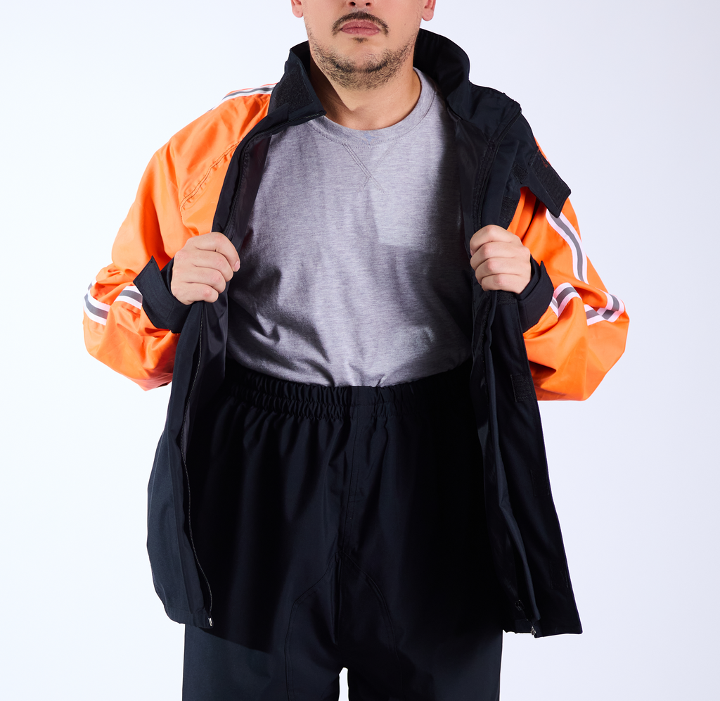 Chaqueta motociclista alta visibilidad